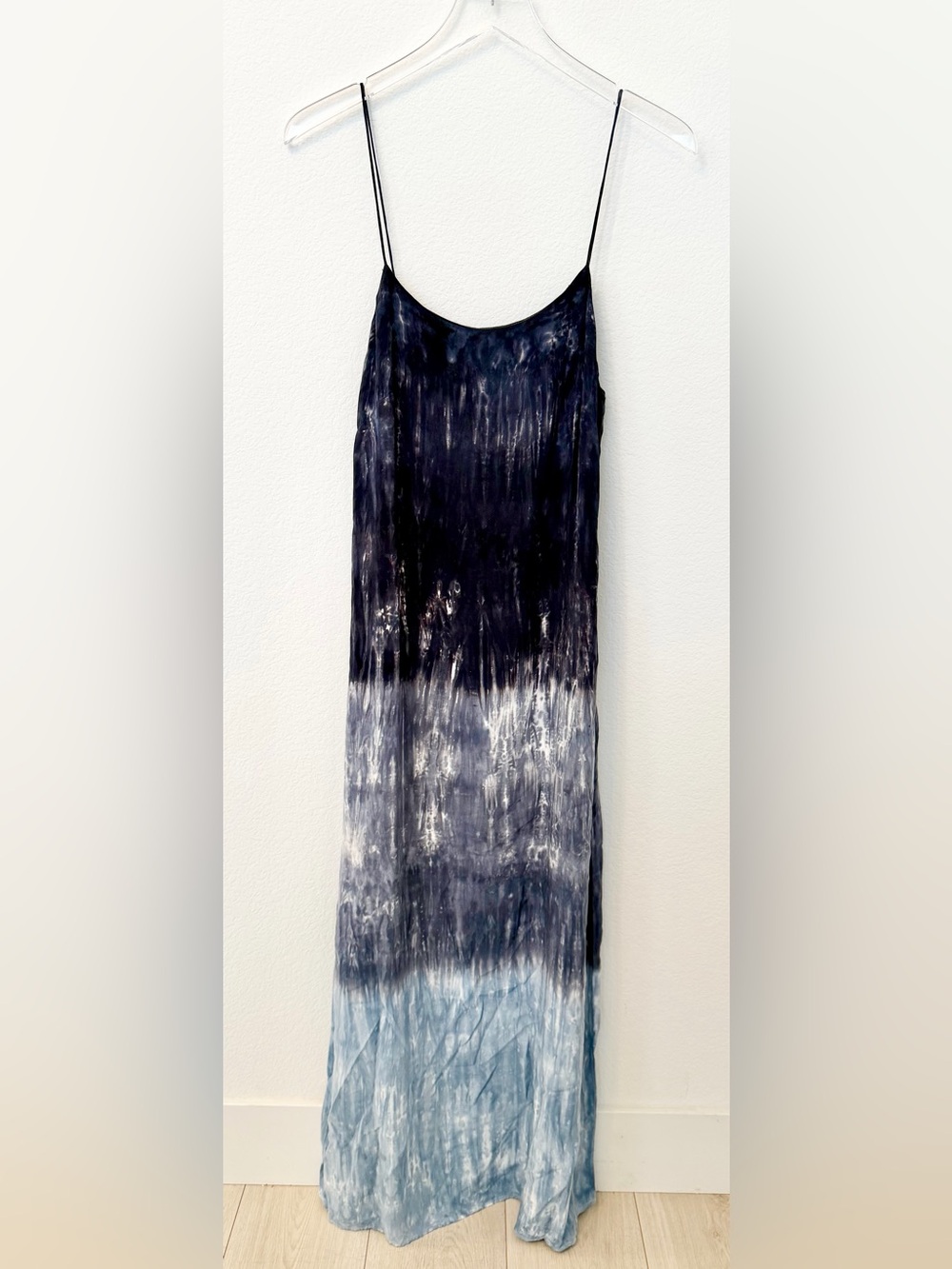 NWT Storia Blue Tie Dye Gradient Dress S